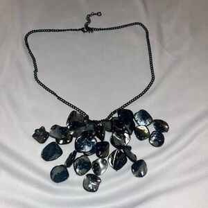 Elegant Black and Silver Necklace